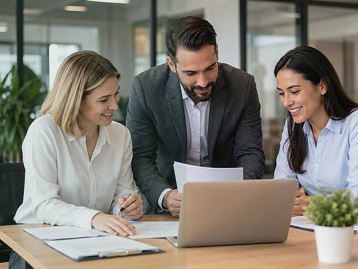 Échange calme autour de documents administratifs